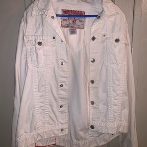 White True Religion Jean Jacket